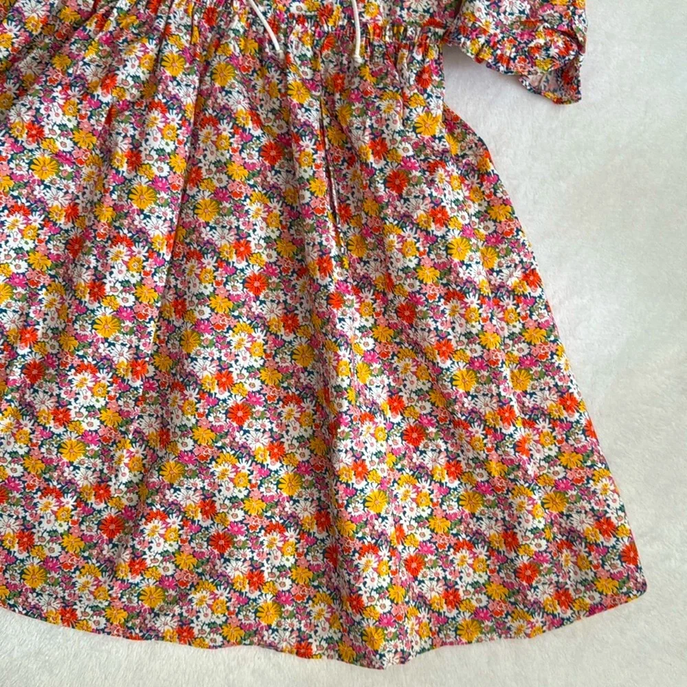 {NWT} For Love & Lemons | Libby Floral Babydoll Puff Sleeve Mini Dress (XXS/0) - Picture 8 of 16